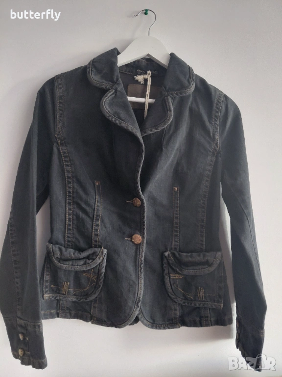 Вталено дънково сако Pause Jeans – 100% памук (S, M, L), снимка 1