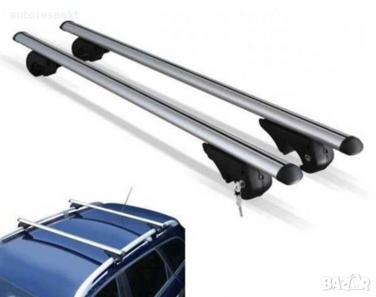Напречни греди 135 см. Универсален багажник. Заключване на четирите апарата !!!, снимка 1