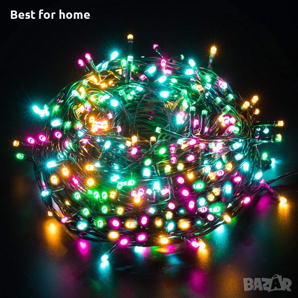  500 LED многоцветни лампички, 50M, Водоустойчив клас IP44, снимка 1