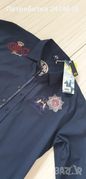 La Martina Italy Stretch Cotton Slim Fit Mens Size L  НОВО! ОРИГИНАЛ! МЪЖКА РИЗА!, снимка 1