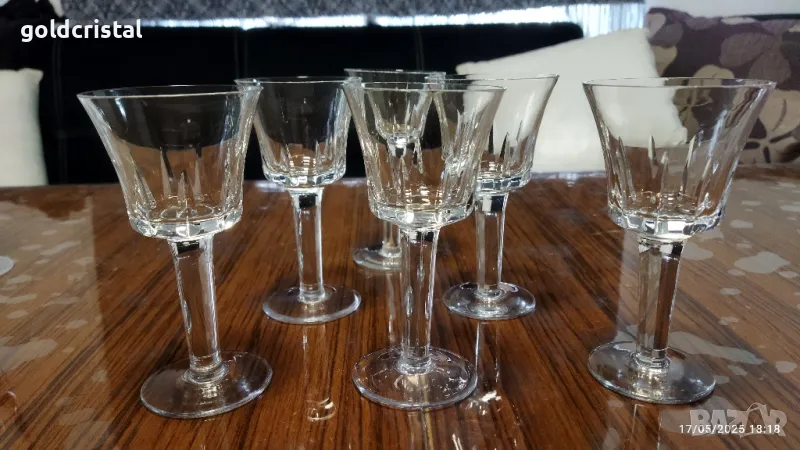 стари кристални чаши , снимка 1
