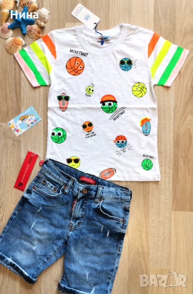 Тениска емоджи 🏀🥎⚾, снимка 1