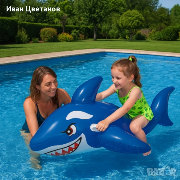 Надуваем кит, забавление и комфорт във водата, снимка 1