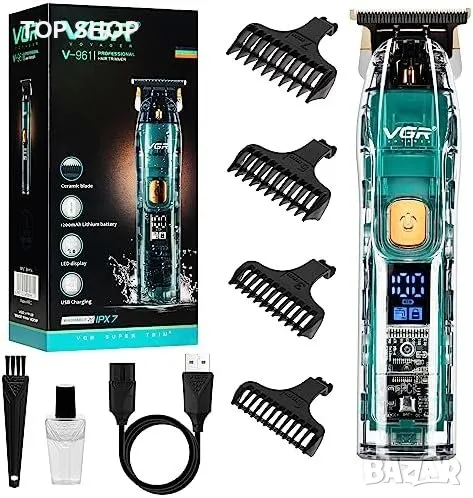 Нова Безжична самобръсначка VGR Машинка за подстригване Тример за коса брада Мъже Подарък, снимка 1