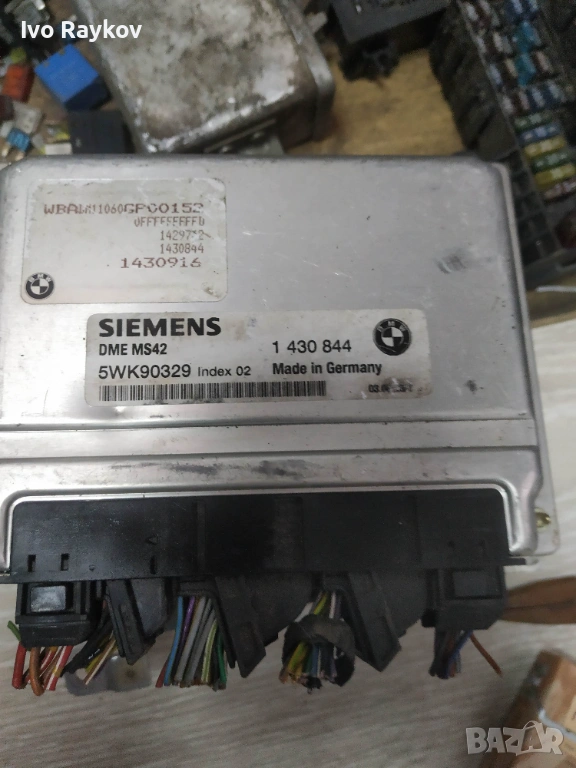 компютър BMW E39 E46 SIEMENS 5WK90329 ИНДЕКС 2 DME MS42, 1 430 844, 1430844, снимка 1