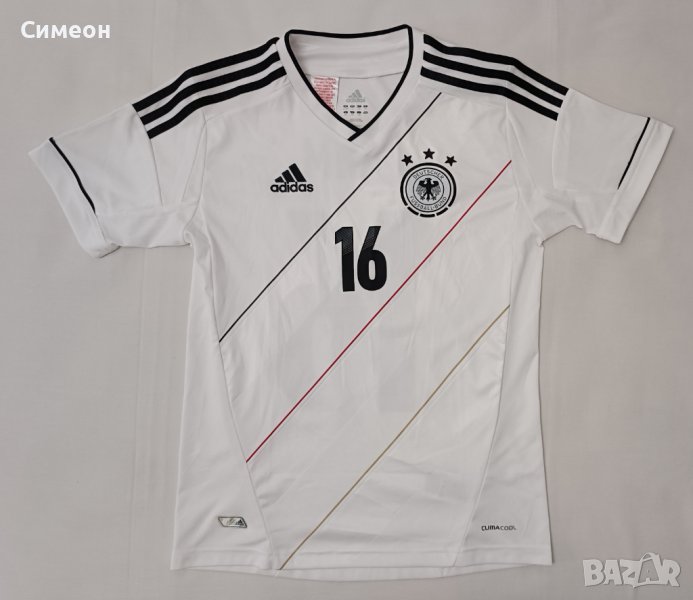 Adidas Germany Home Jersey #16 Philipp Lahm тениска ръст 147-158см, снимка 1