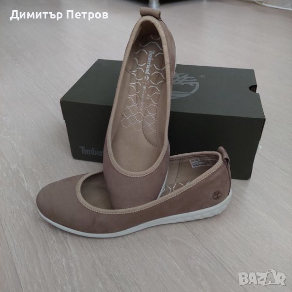 Дамски балерини, пантофки Timberland, кафяв набук 37ми размер, снимка 1