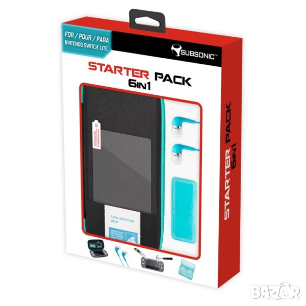 Пакет от 6 основни аксесоари за конзолата Nintendo Switch Lite., снимка 1