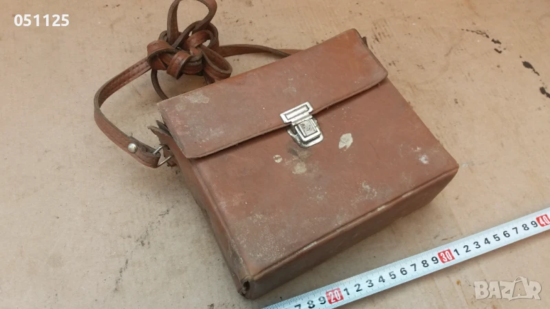 стара соц. кожена чанта , снимка 1