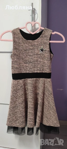 Розово-Черна Рокля, снимка 1