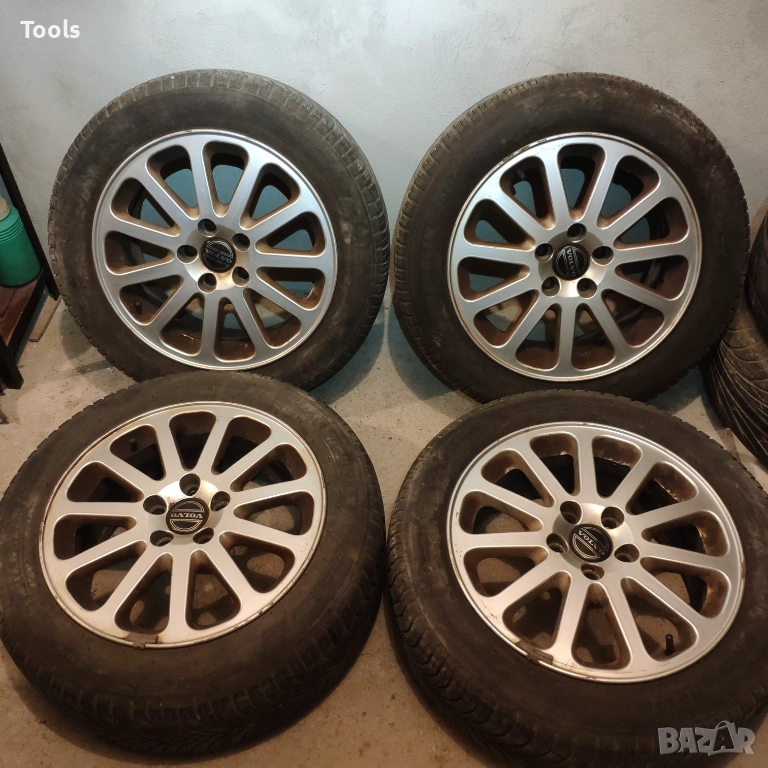 гуми с aлуминиеви джанти Aluminievi djanti за VOLVO S60 S80 V70 FORD FOCUS MONDEO 16 цола 5x108, снимка 1