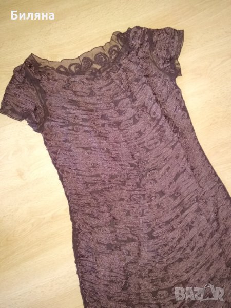 Нова дълга кафява рокля, снимка 1