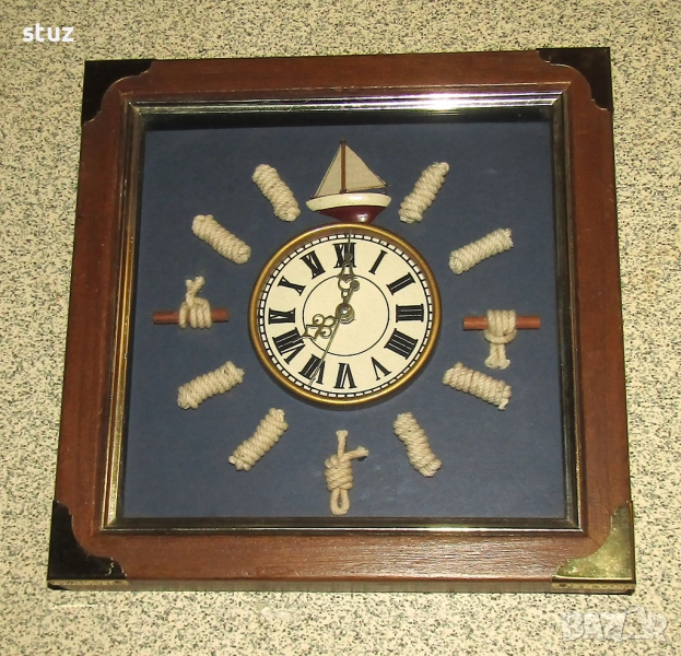 Стенен часовник с морски мотиви, снимка 1