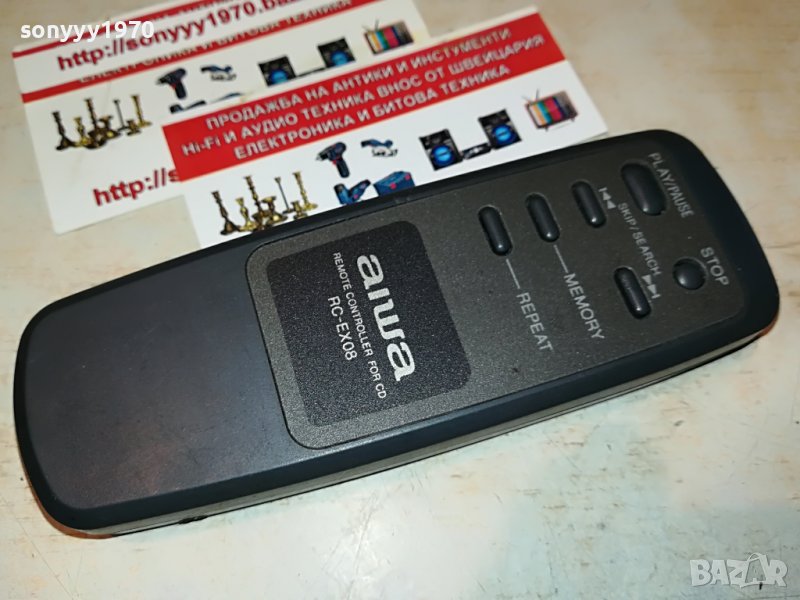 AIWA RC-EX08 REMOTE FOR CD-ВНОС SWISS 1506222034, снимка 1