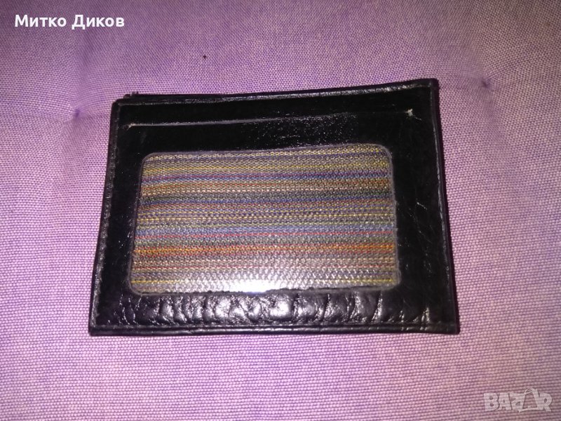 Калъвче естествена кожа за лична карта-документи карти-ново, снимка 1