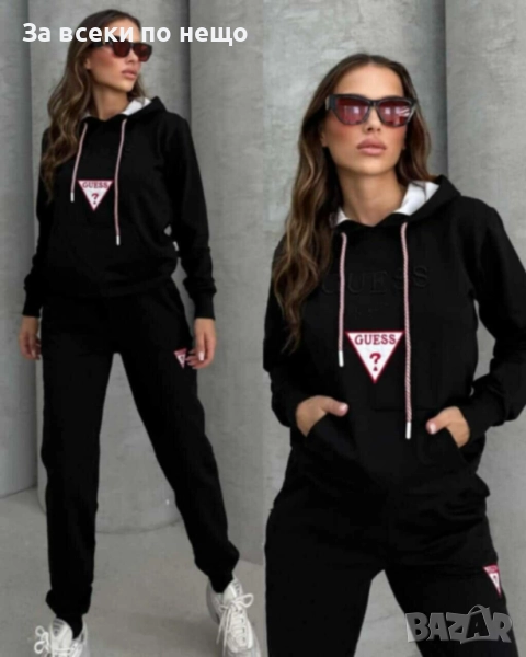Guess Дамски Черен Спортен Комплект🔝Дамски Спортен Екип В Черен Цвят Гес Код I_110, снимка 1