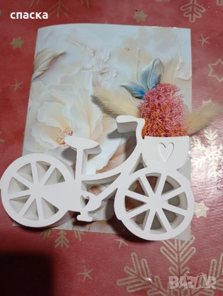 картичка с гипсова фигурка , снимка 1