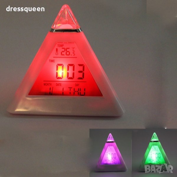 0215 LED будилник и метеостанция, снимка 1