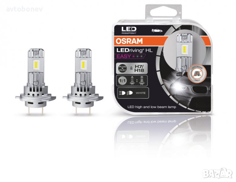 LED крушки OSRAM LEDriving HL EASY H7/H18-12V-6500K, снимка 1