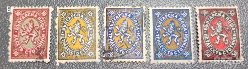 България, 1927 г. - пълна серия лъвчета с печат, 1*32, снимка 1