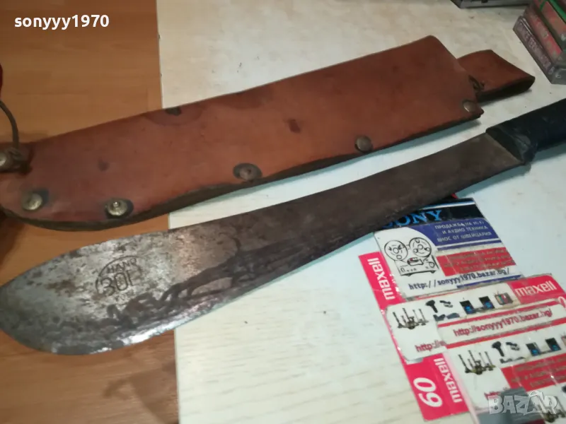 МАЧЕТЕ-СТАРО МАЧЕТЕ С ПЕЧАТ+СТАРА КОЖЕНА КАНИЯ 1205251904LCHERY, снимка 1