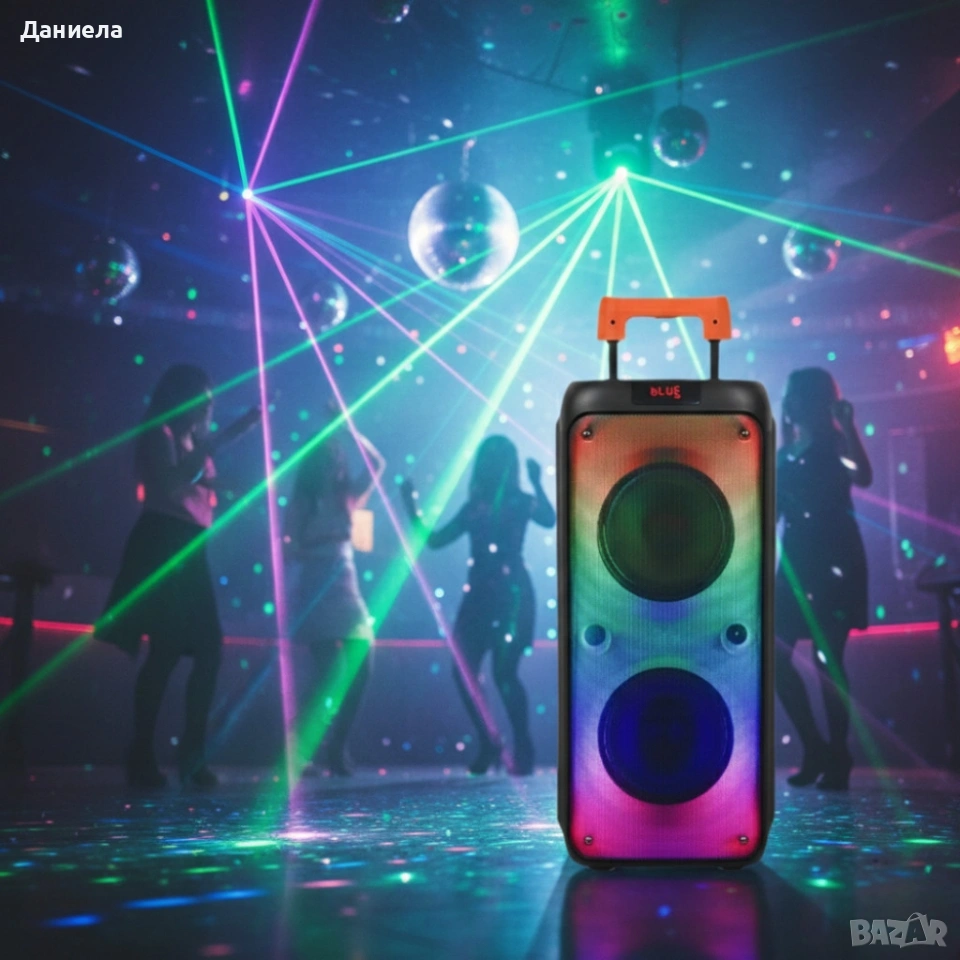 Преносима тонколона с микрофон и дистанционно управление, 40W мощност, снимка 1