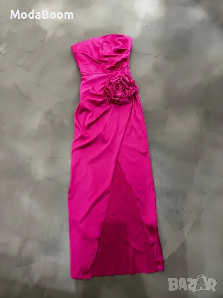 Розова дамска рокля , снимка 1