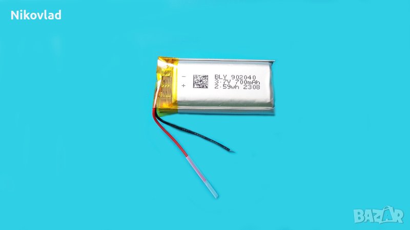 Батерия 3.7V 700 mAh 902040  Li-polymer, снимка 1