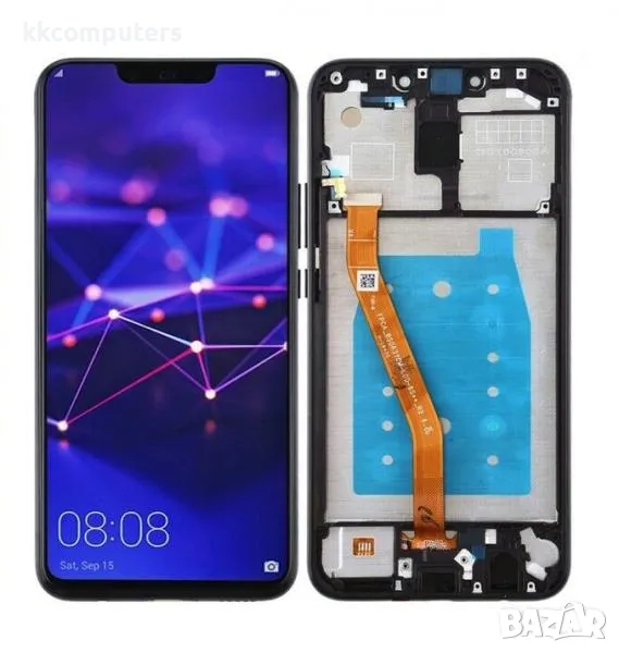 LCD Дисплей за Huawei Mate 20 Lite / 2018 (SNE-AL00, SNE-LX1) тъч скрийн / Рамка / Син / Оригинал Se, снимка 1