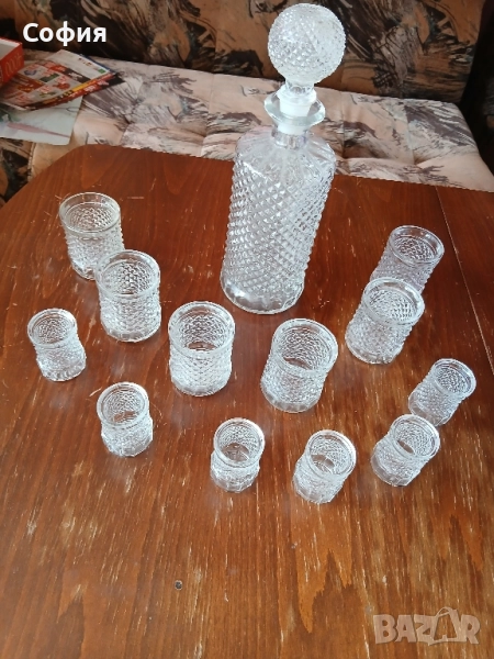 сервиз стъкло алкохол, снимка 1