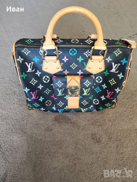Оригиналнa чанта Louis Vuitton monogram multicolour speedy 30 black, снимка 1