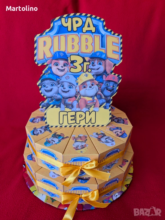 Картоненаторта Рабъл пес патрул, снимка 1