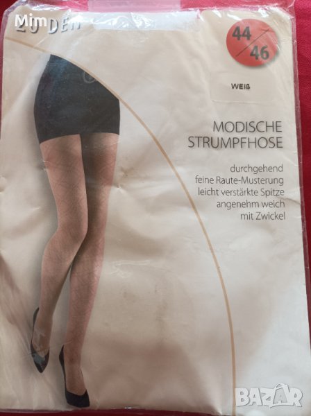 44/46 20 den Бял чорапогащник на фигури, снимка 1