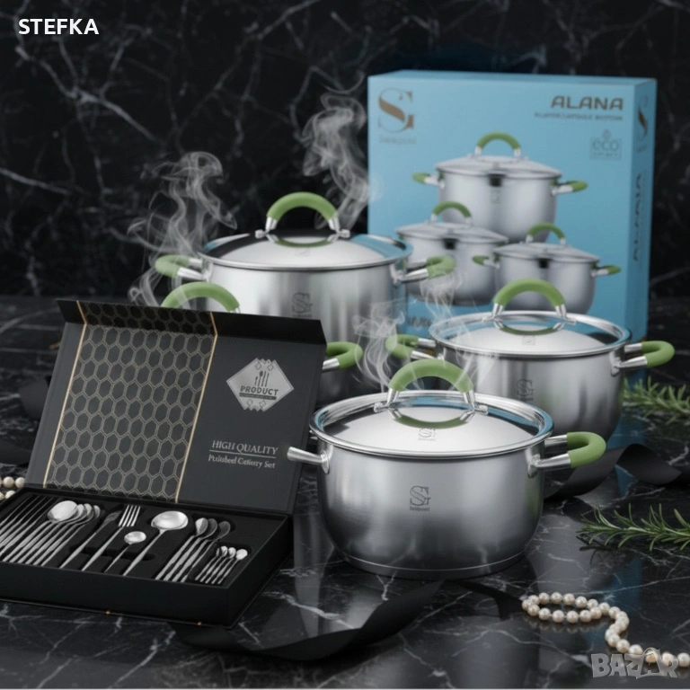 Комплект тенджери +подарък , снимка 1