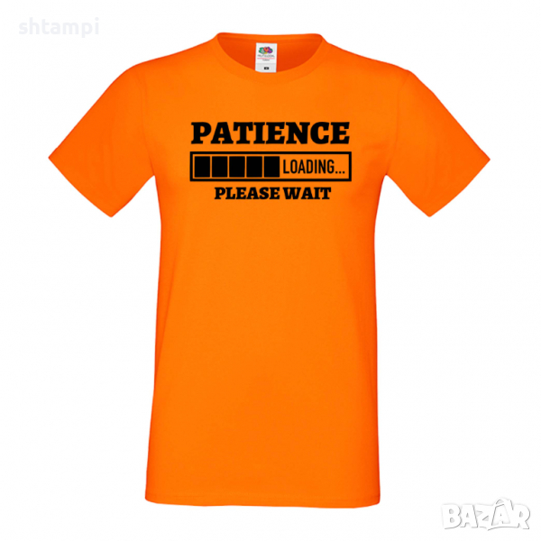 Мъжка тениска,Patience Loading,Loading,Please wait,батерия,Изненада,Подарък, снимка 1
