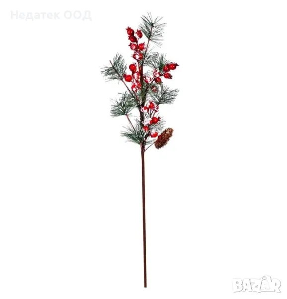 Коледна, клонка, Ела, нар, 70см, снимка 1