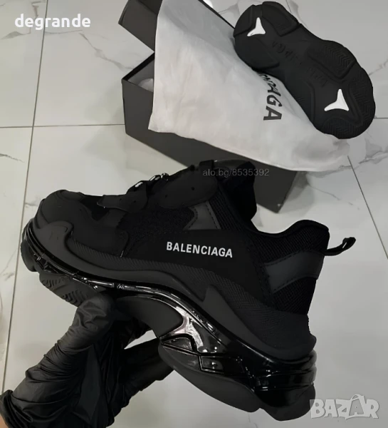 Черни дамски маратонки Balenciaga номерация 36 37 39 40 41 42 43 44, снимка 1