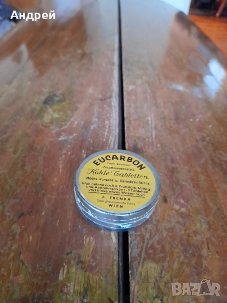 Стара кутия Eucarbon, снимка 1