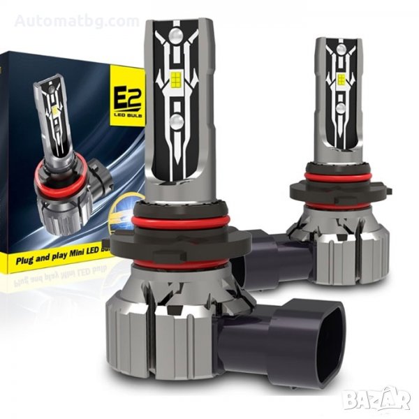 Комплект диодни крушки Automat, 9005, DC 12V, 35W, 6000K, 2броя, снимка 1
