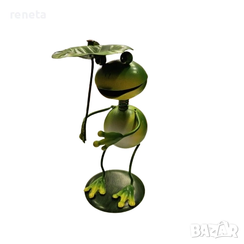 Декорация Жаба, Метална, 15 см, снимка 1