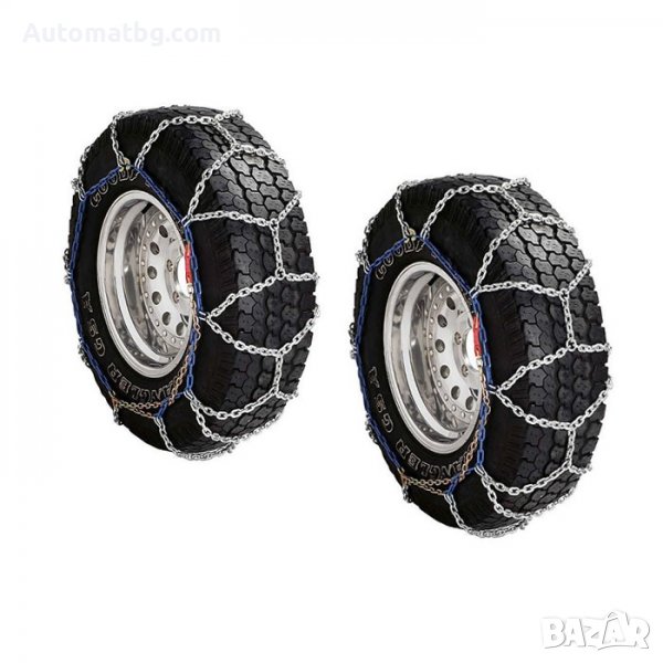 Комплект вериги за джип и бус Automat, Вериги KB 247, За 15 - 18 цола, Метални, 2бр, Сив, снимка 1