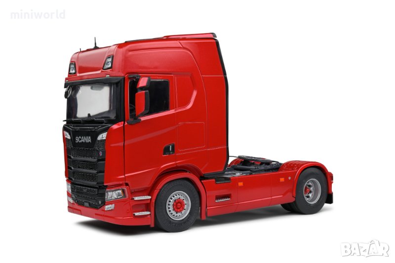 SCANIA S581 HighLine влекач 2021 - мащаб 1:24 на Solido моделът е нов в кутия, снимка 1