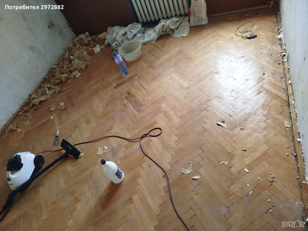 Демонтиран дъбов паркет, снимка 1