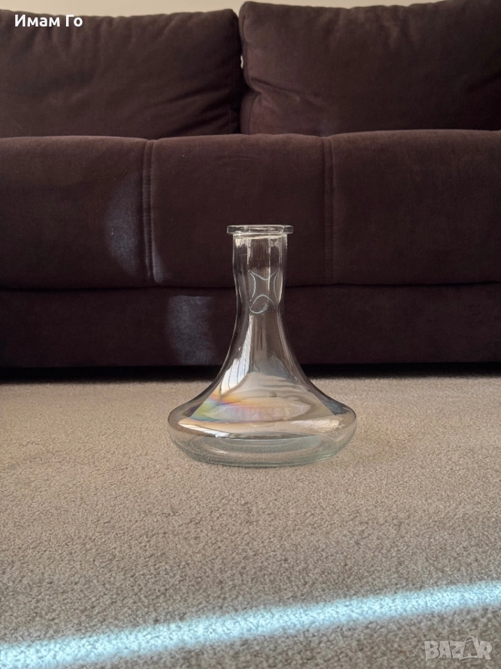 hookahTree Pearl стъклена ваза за наргиле ~45 мм гърловина – аксесоар за shisha / hookah, снимка 1