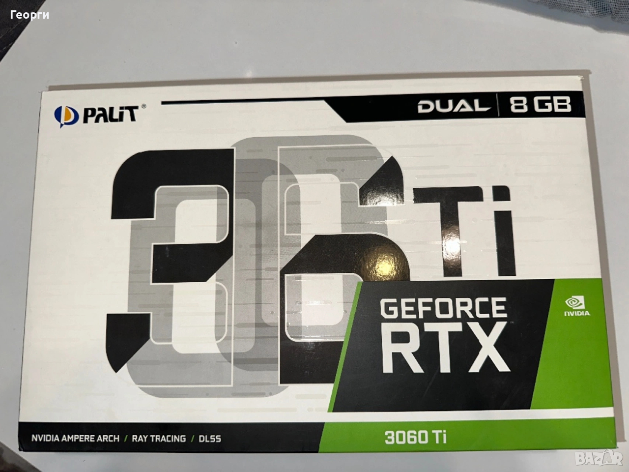 Видео карта Palit RTX 3060 Ti Dual OC 8GB, снимка 1