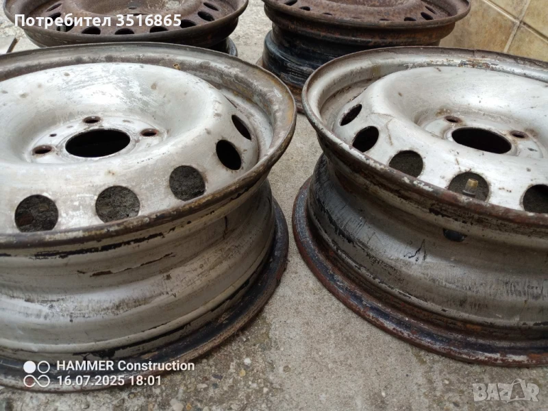 ОТ Рено Канго 97г.,  14 цола ЕТ36, снимка 1