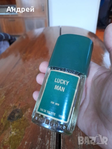 Стар Одеколон Lucky Man, снимка 2 - Други ценни предмети - 54031355