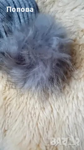 Супер топла шапка с естествена лисица , снимка 4 - Шапки - 48244715