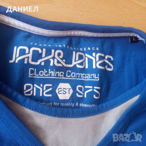 Оригинална Мъжка блуэа с дълъг ръкав JACK & JONES раэмер L , снимка 3 - Блузи - 33728441