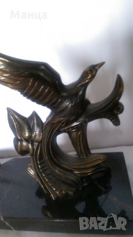Бронзови Райски птици, снимка 6 - Антикварни и старинни предмети - 31546147